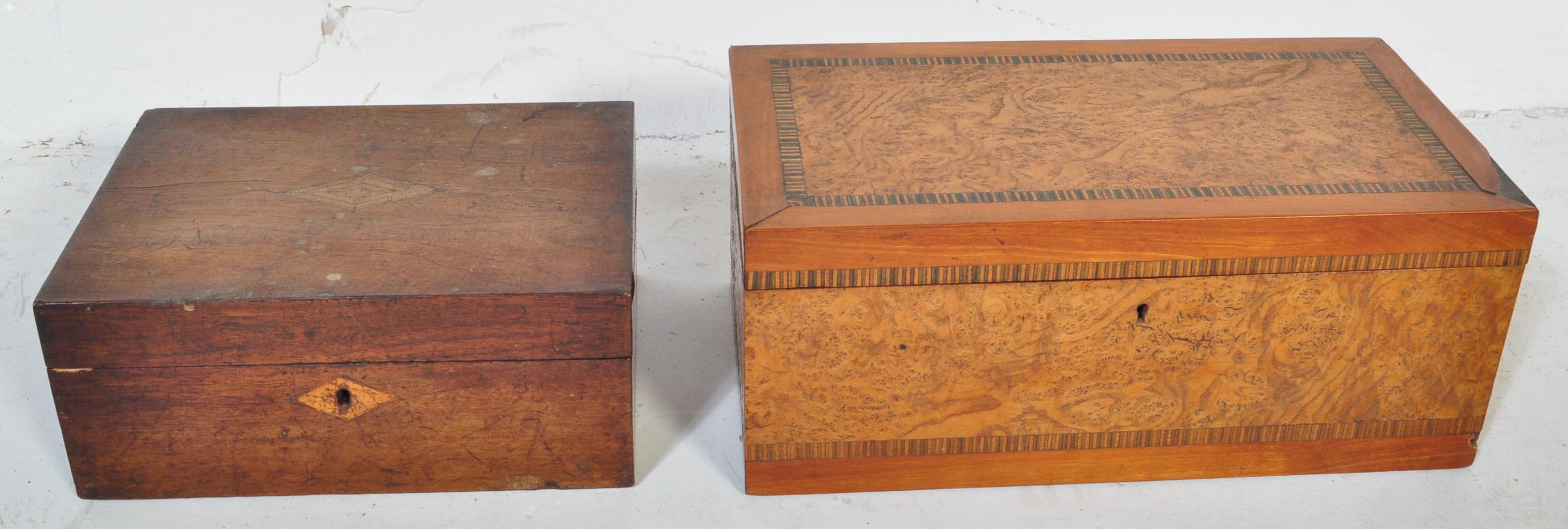 19TH CENTURY WRITING BOX & COLLECTION OF OTHERS - Image 3 of 5
