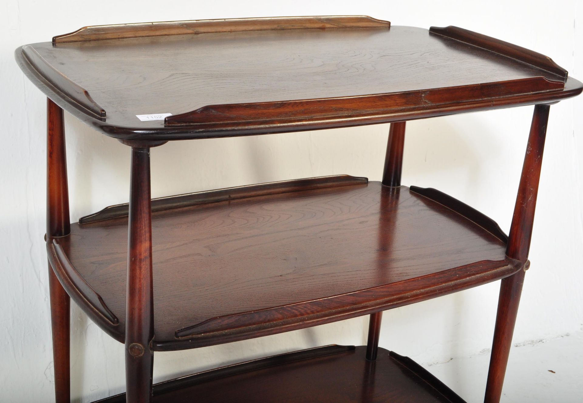 ERCOL MID 20TH CENTURY ELM SERVING TROLLEY - Image 4 of 5