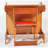 RETRO VINTAGE TEAK WOOD CHILDREN SCHOOL DESK & CHAIR