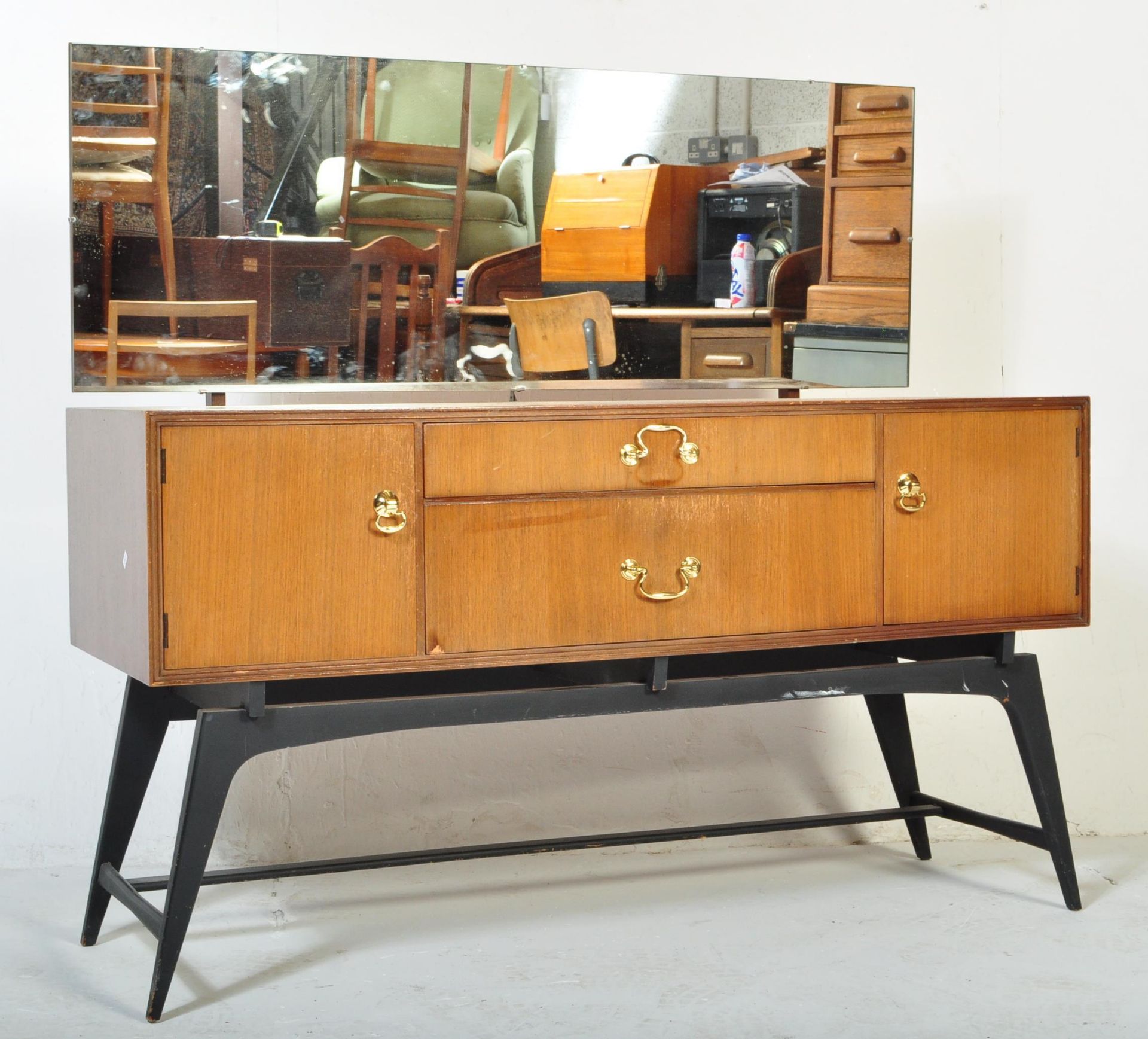 BRITISH MODERN DESIGN - MID CENTURY TEAK WOOD DRESSING TABLE