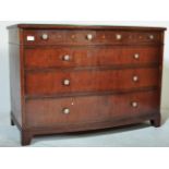 EARLY 20TH CENTURY MAHOGANY STENCIL DECORATED CHEST