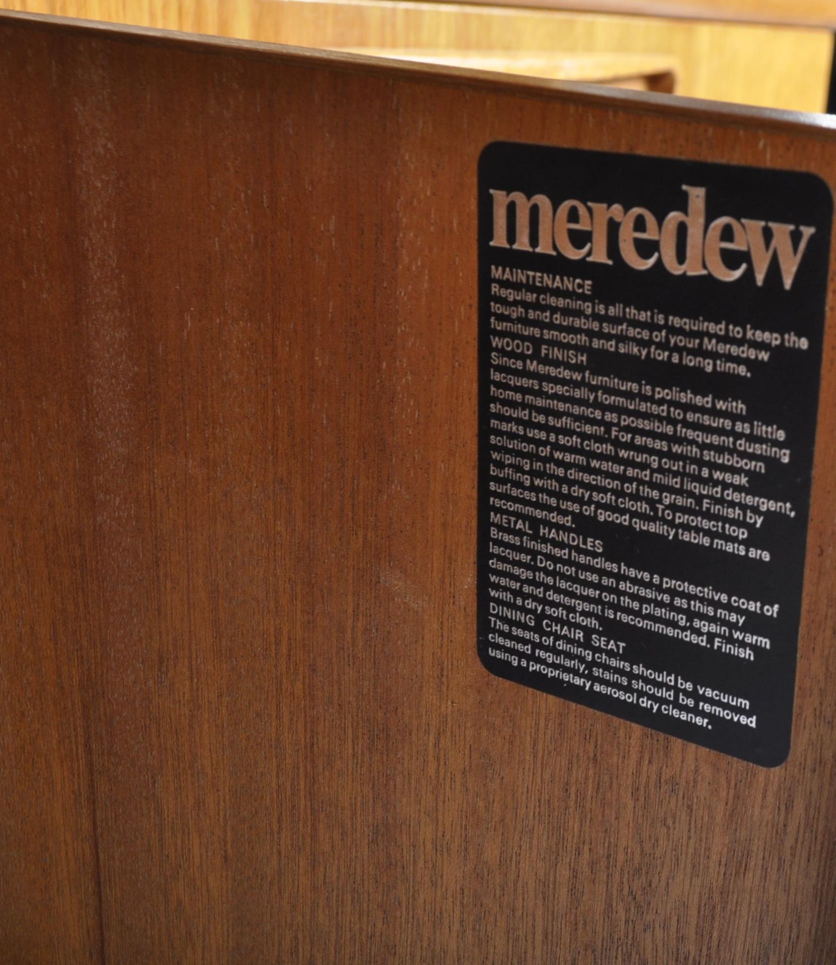 MEREDEW - BRITISH FURNITURE - TEAK HIGHBOARD UNIT - Image 5 of 5