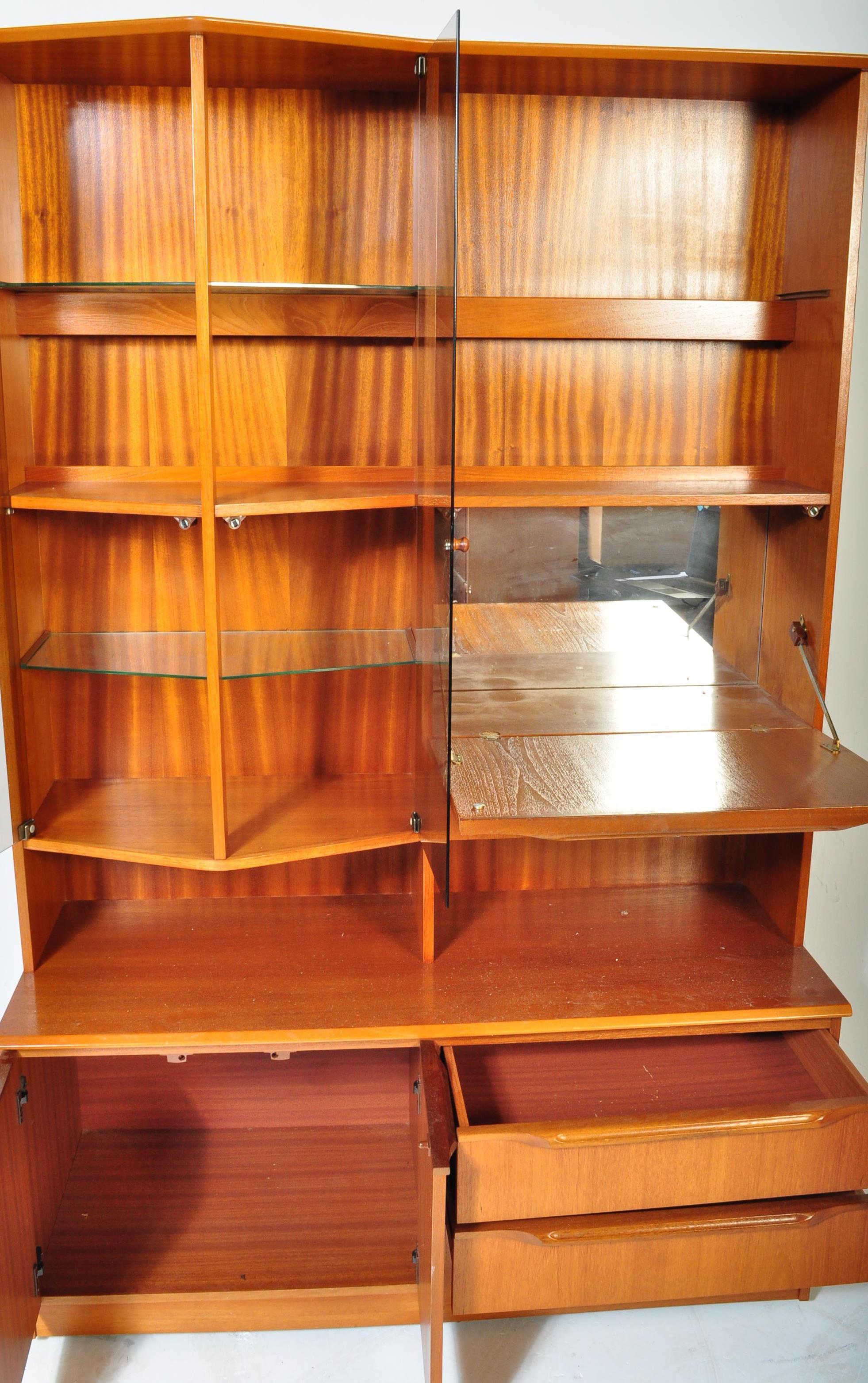 RETRO VINTAGE TEAK WOOD DISPLAY CABINET UNIT - Image 5 of 5