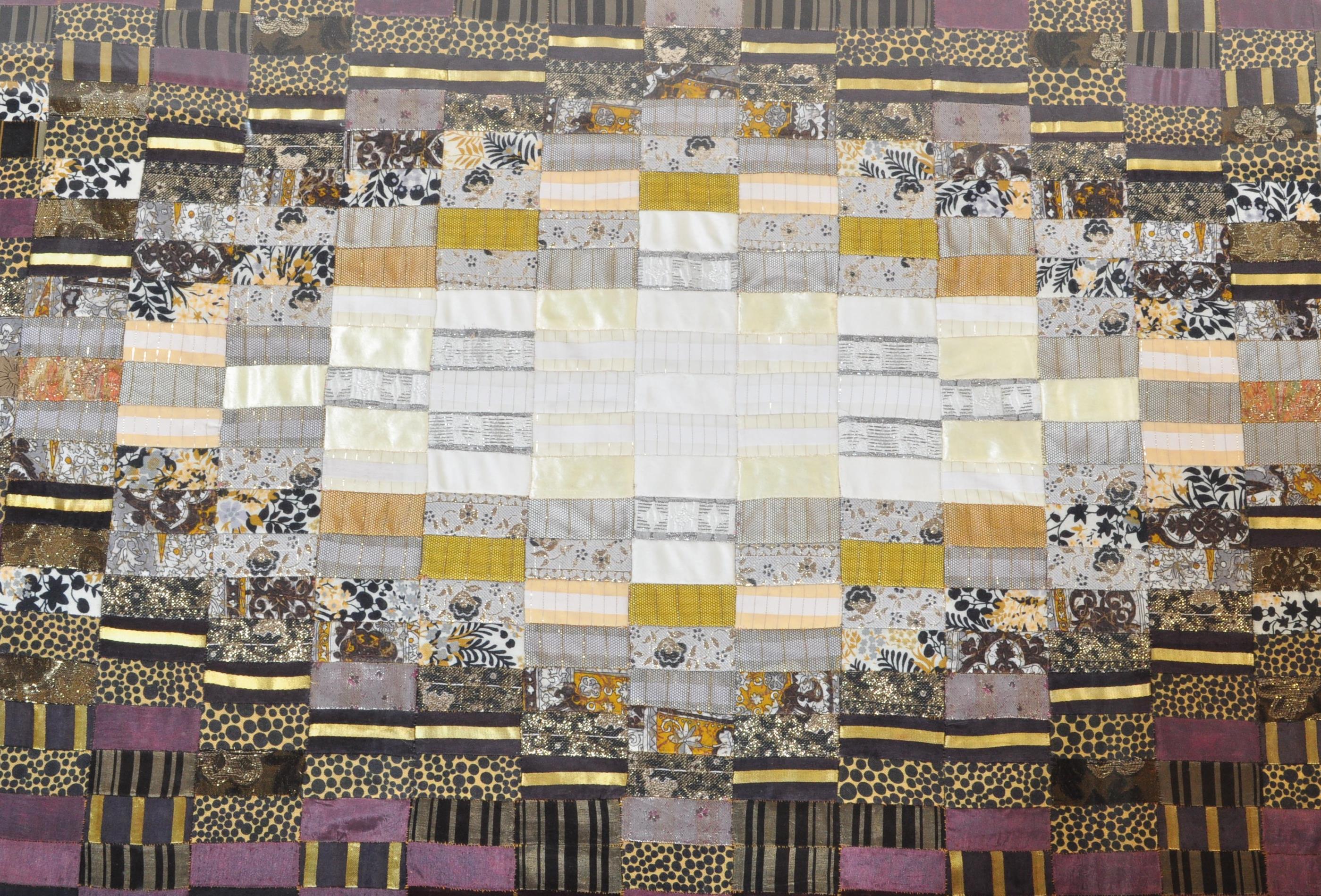 FB CAINS SWA - HAND SEWN FABRIC PATCHWORK QUILT - Image 2 of 4