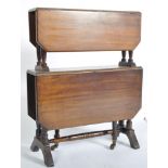 EDWARDIAN MAHOGANY DOUBLE DROP LEAF SUTHERLAND TABLE