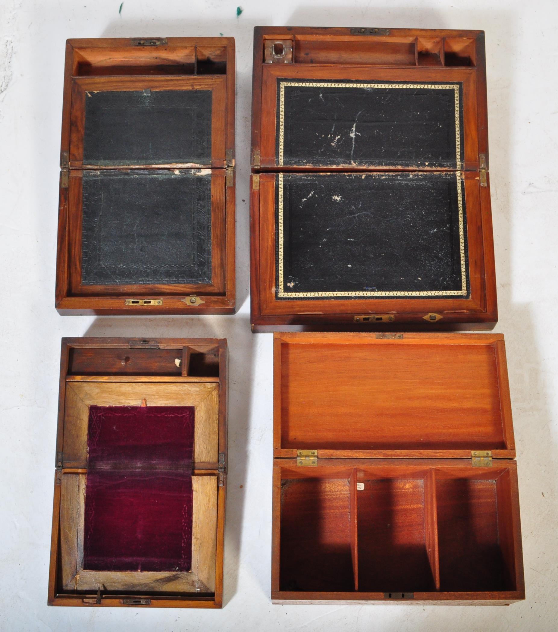 19TH CENTURY WRITING BOX & COLLECTION OF OTHERS - Image 4 of 5