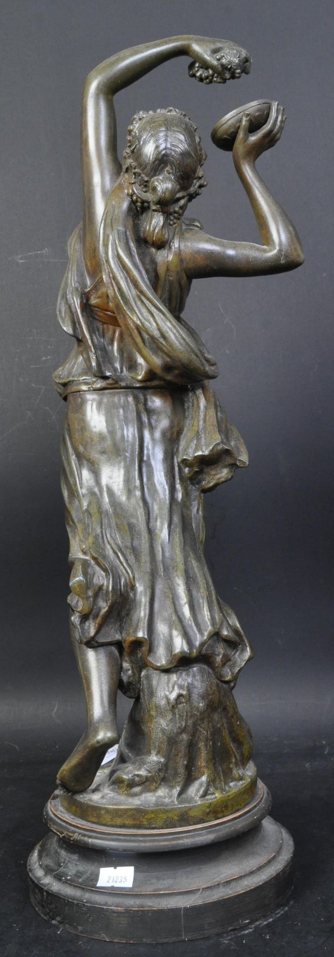 AFTER P. CLODION - ART NOUVEAU BRONZE OF BACCHANTE - Image 4 of 5