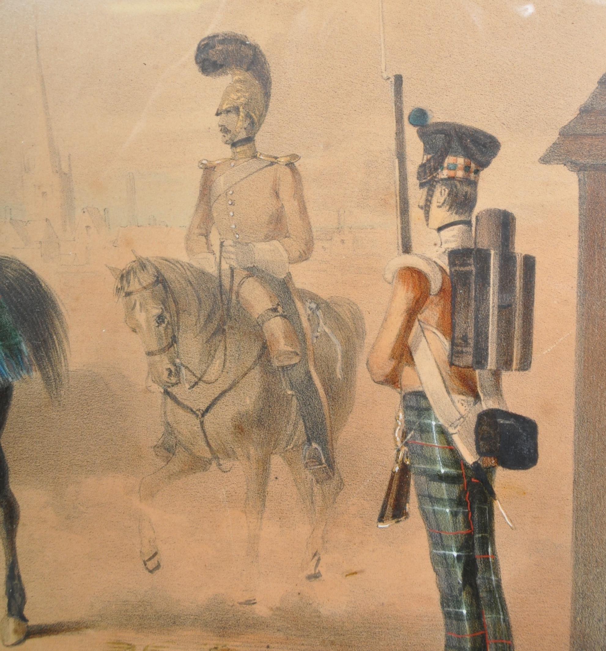 VICTORIAN 19TH CENTURY PAINTING OF MEN ON HORSEBACK - Image 4 of 5