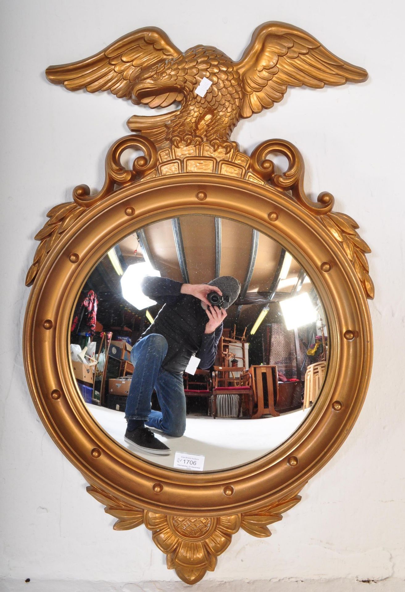 TWO VINTAGE MID 20TH CENTURY GILT FRAMED WALL MIRRORS - Image 2 of 5