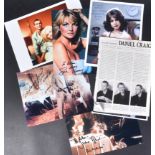 A COLLECTION OF JAMES BOND RELATED AUTOGRAPHED PHOTOS