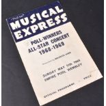 NME POLL-WINNERS ALL-STAR CONCERT 1968 - SIGNED PROGRAMME