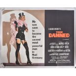 THE DAMNED (1969) - ORIGINAL BRITISH QUAD CINEMA POSTER - LINEN BACKED