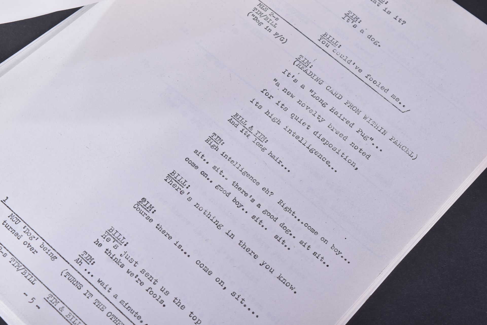 THE GOODIES (BBC 1970-1982) – ORIGINAL CAMERA SCRIPT - Image 5 of 5