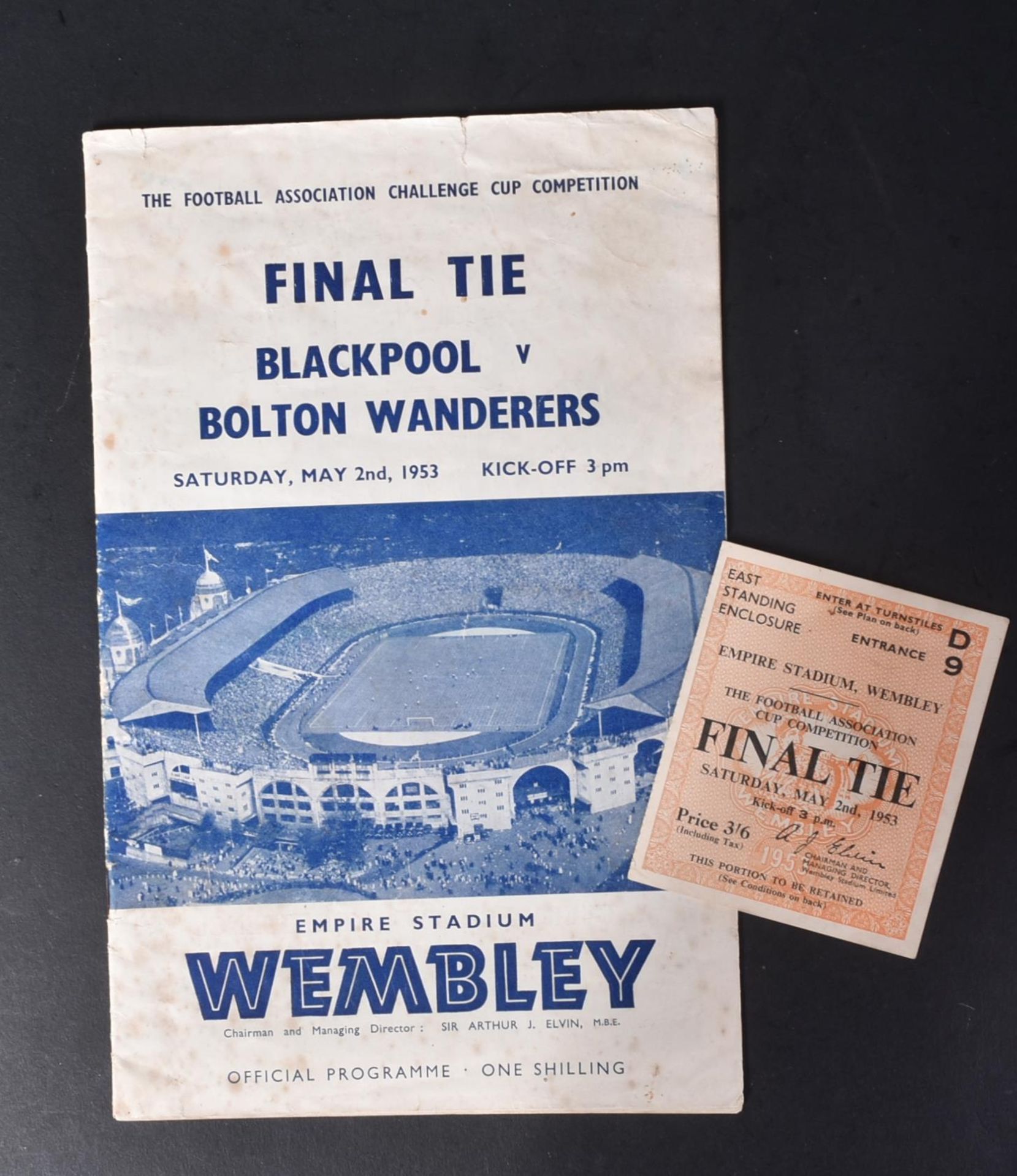 FOOTBALL PROGRAMMES - FINAL TIE MAY 2ND 1953 - Image 5 of 7