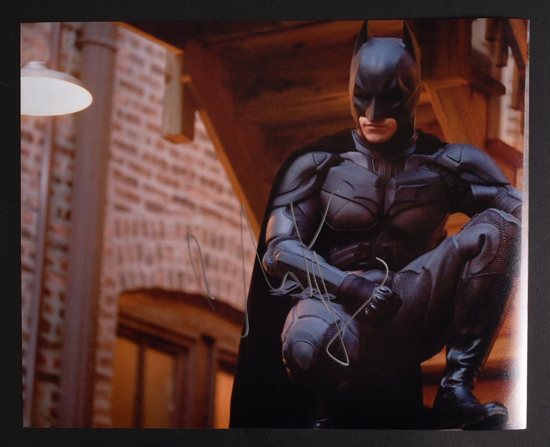 BATMAN - THE DARK KNIGHT - CHRISTIAN BALE SIGNED PHOTO - AFTAL