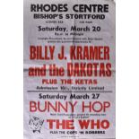 THE WHO - MUSIC POSTER FROM BISHOP'S STORTFORD