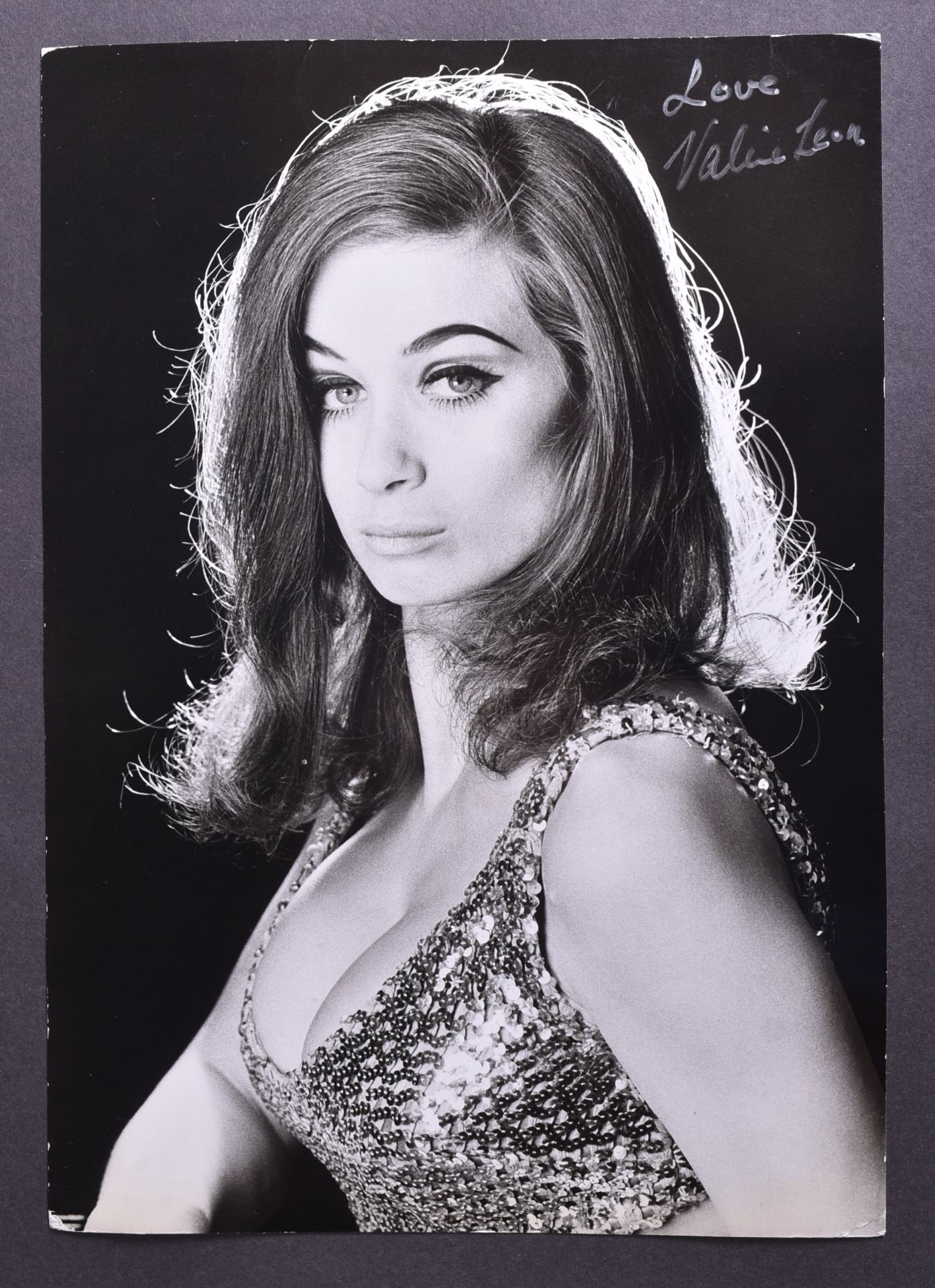 VALERIE LEON COLLECTION - LARGE VINTAGE SIGNED PHOTOGRAPH