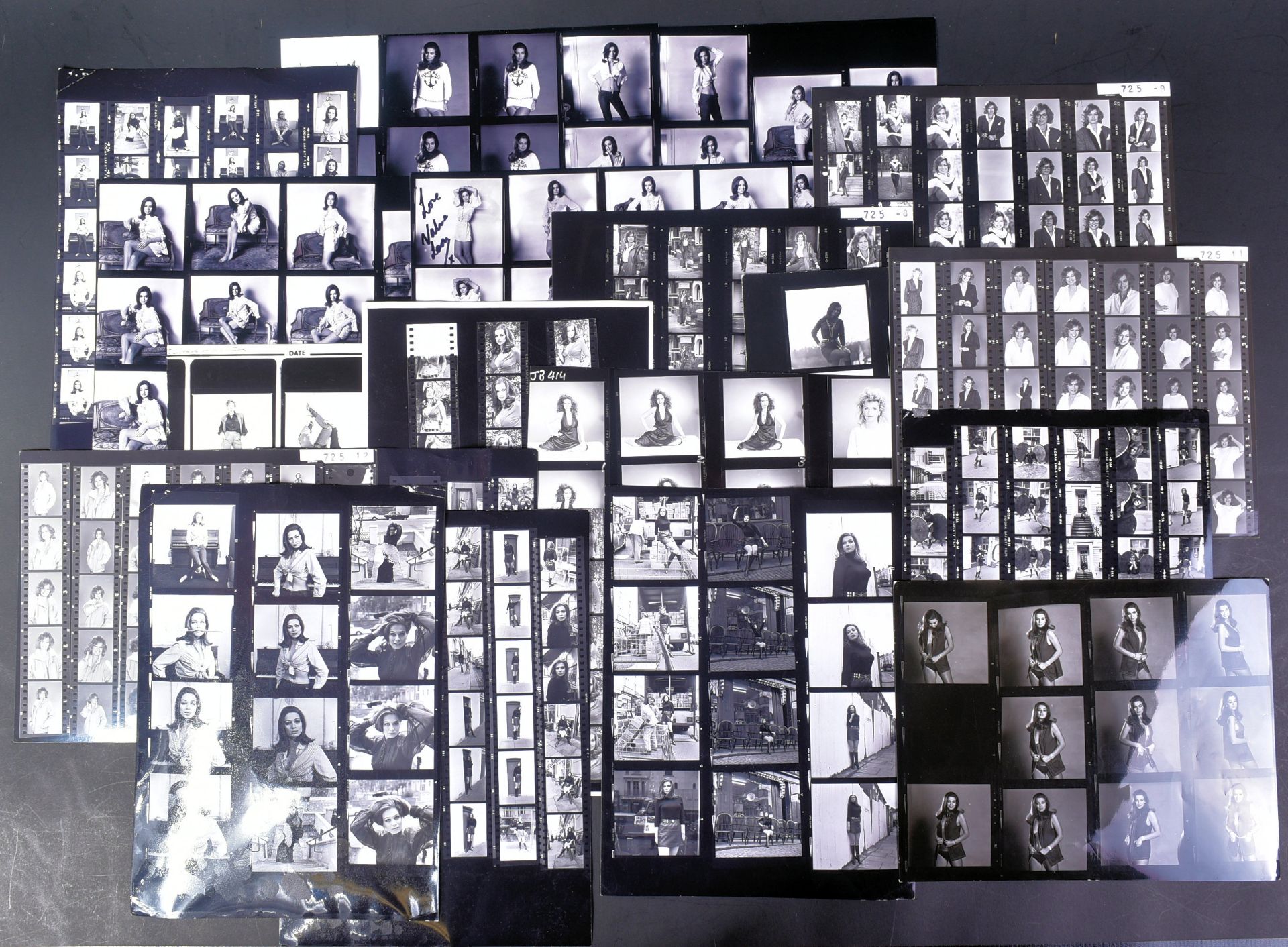 VALERIE LEON COLLECTION - COLLECTION OF MODELLING CONTACT SHEETS