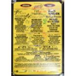 READING & LEEDS FESTIVAL- AUTOGRAPHED MUSIC POSTER