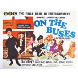 ON THE BUSES (1971) - BRITISH QUAD CINEMA POSTER - HAMMER PRODUCTIONS