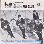 THE BEATLES - THIRD CHRISTMAS RECORD FLEXI DISC