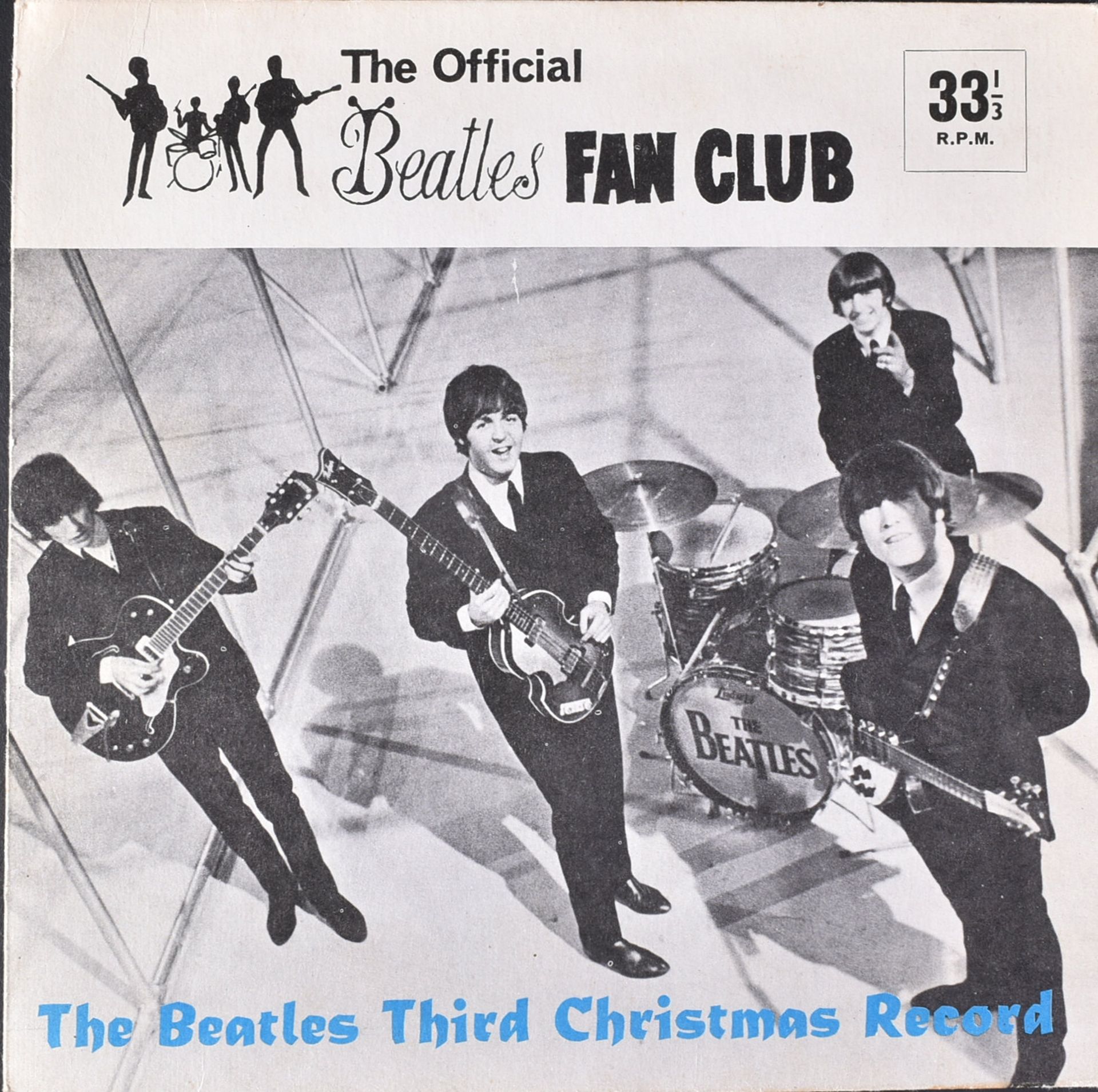 THE BEATLES - THIRD CHRISTMAS RECORD FLEXI DISC