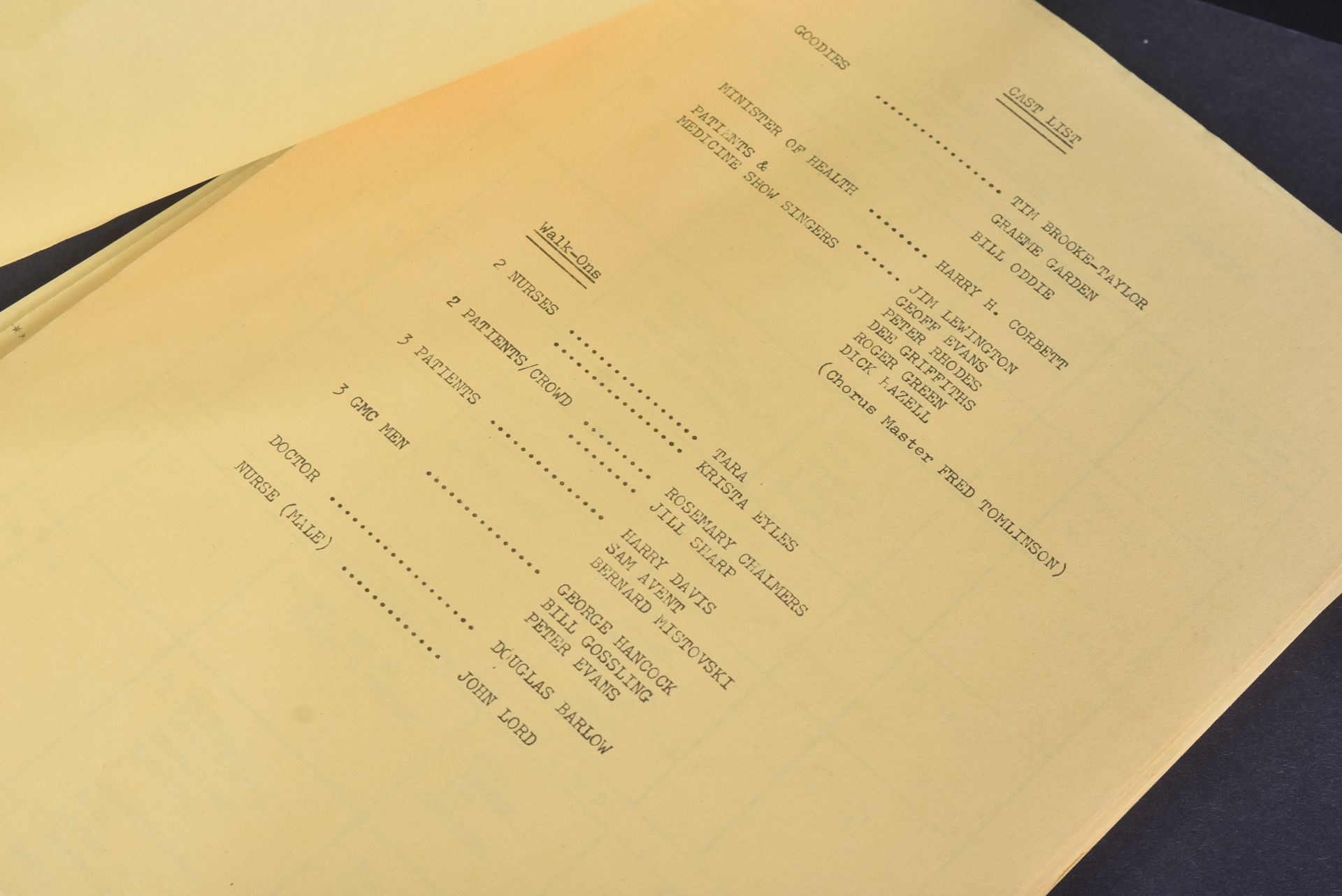 THE GOODIES (BBC 1970-1982) – ORIGINAL CAMERA SCRIPT - Image 7 of 8