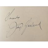 1950S AUTOGRAPH ALBUM - JUDY GARLAND & OTHER STARS