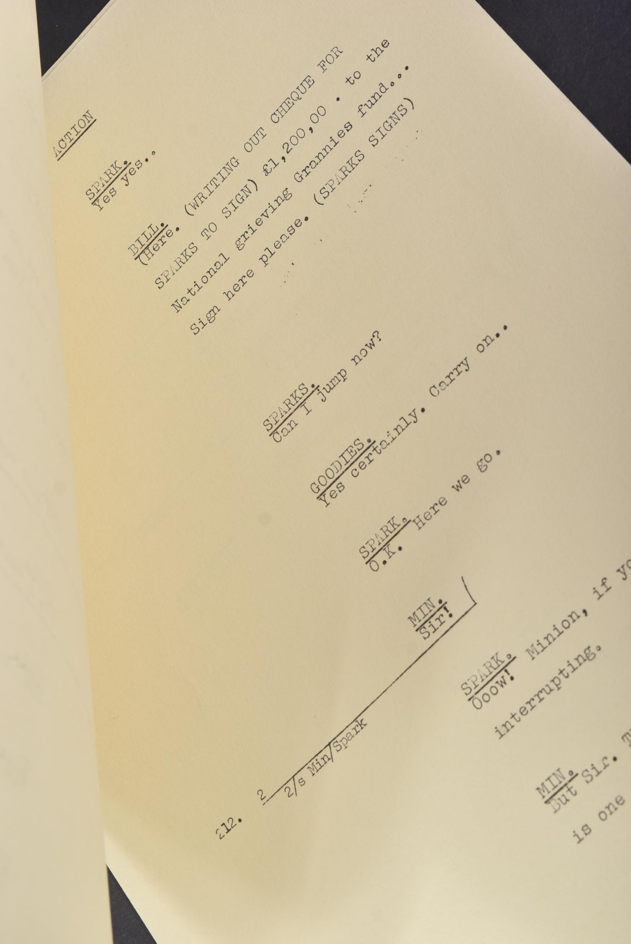 THE GOODIES (BBC 1970-1982) – ORIGINAL CAMERA SCRIPT - Image 3 of 6