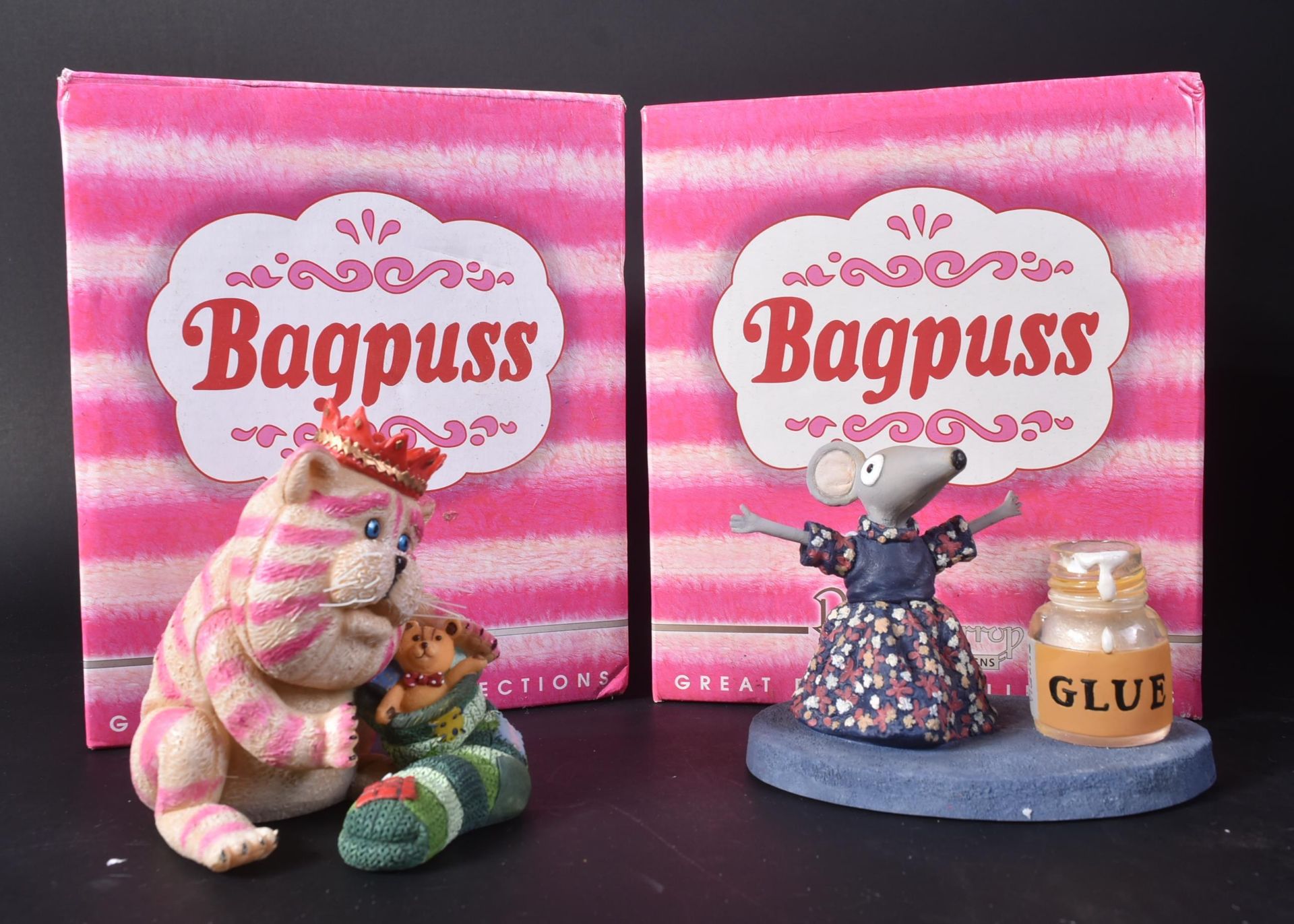 ROBERT HARROP - BAGPUSS - COLLECTION OF FOUR FIGURINES