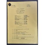 THE GOODIES (BBC 1970-1982) – ORIGINAL CAMERA SCRIPT