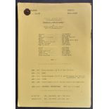 THE GOODIES (BBC 1970-1982) – ORIGINAL CAMERA SCRIPT