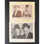 LAUREL & HARDY - VINTAGE FACSIMILE 1950S PHOTOGRAPH