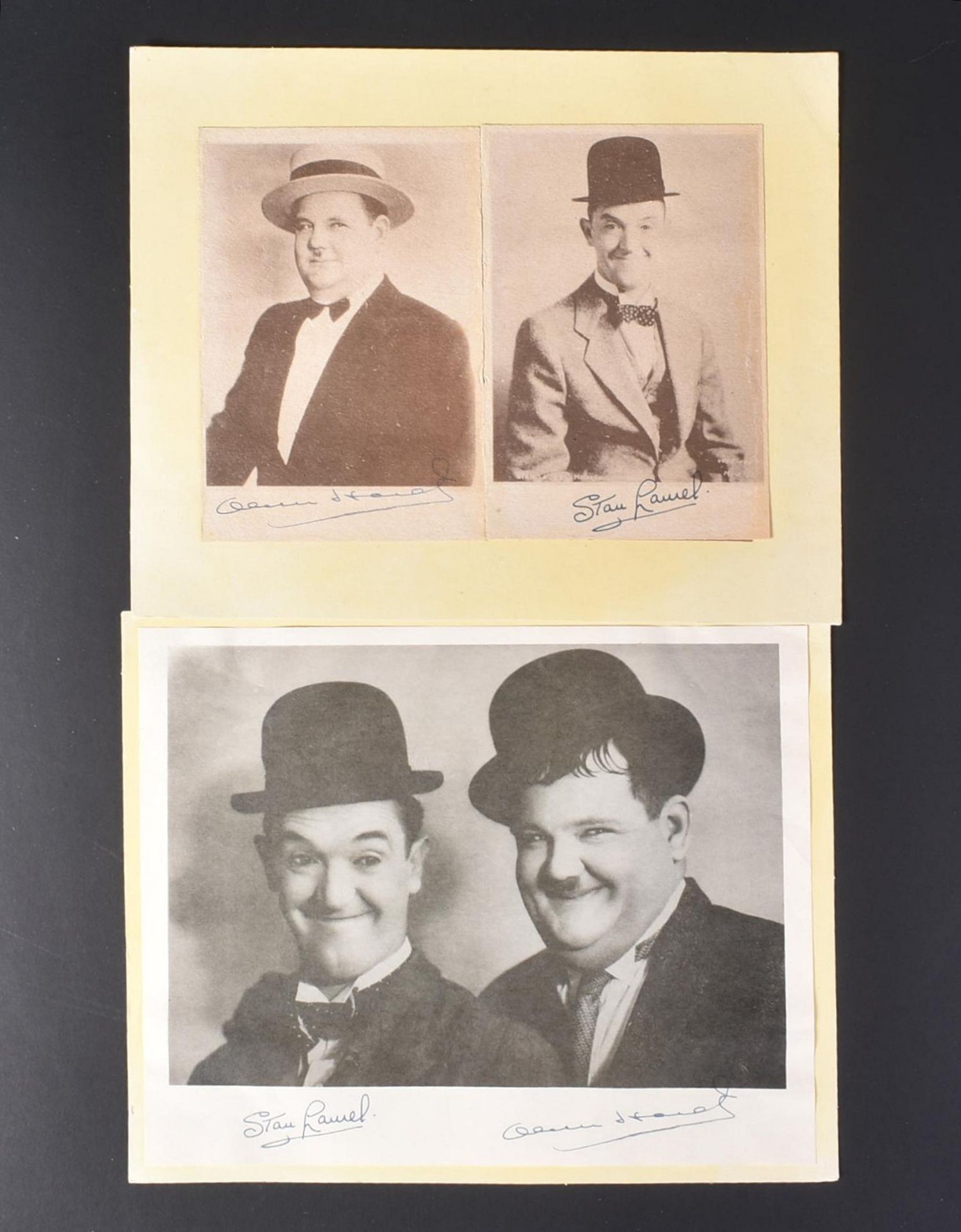 LAUREL & HARDY - VINTAGE FACSIMILE 1950S PHOTOGRAPH