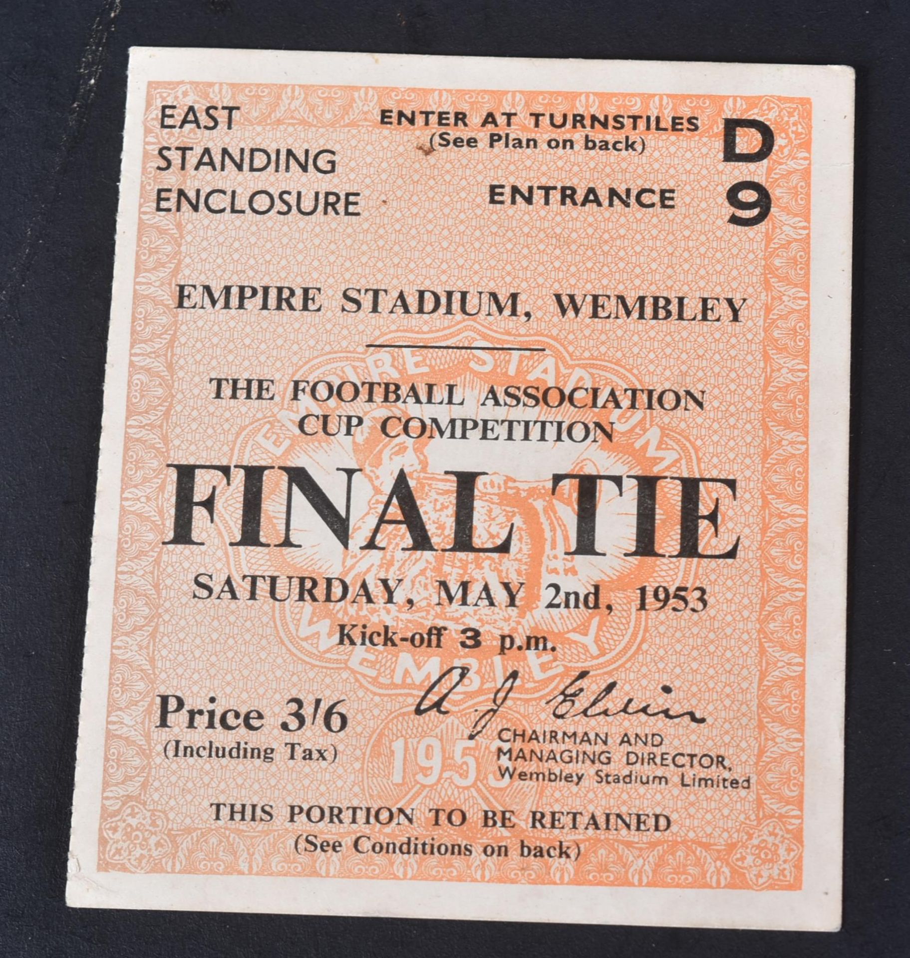 FOOTBALL PROGRAMMES - FINAL TIE MAY 2ND 1953 - Image 6 of 7