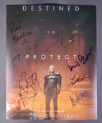 THE WITCHER - NETFLIX - AUTOGRAPHED CAST 11X14" POSTER - AFTAL