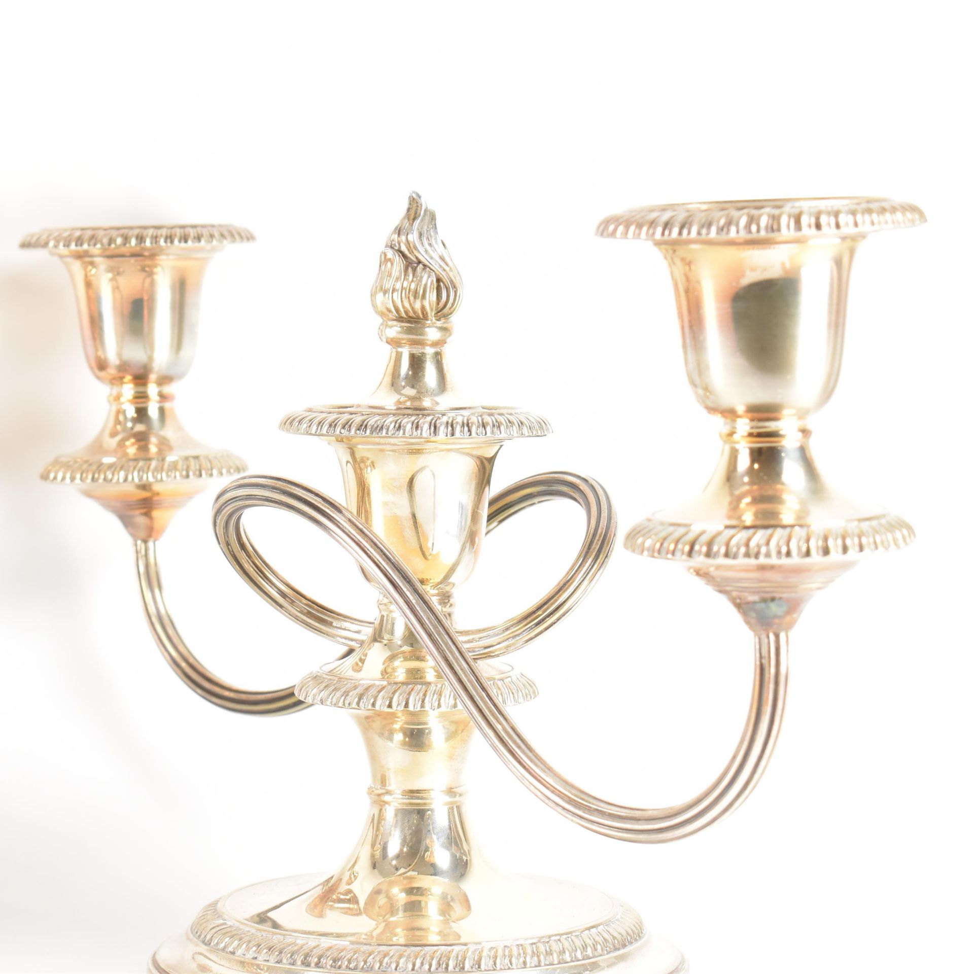 PAIR OF HALLMARKED SILVER MAPPIN & WEBB CANDELABRA - Image 3 of 5