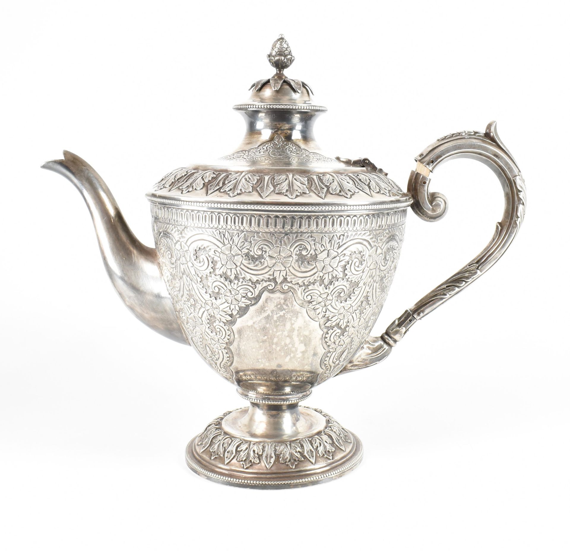 HALLMARKED VICTORIAN SILVER TEAPOT