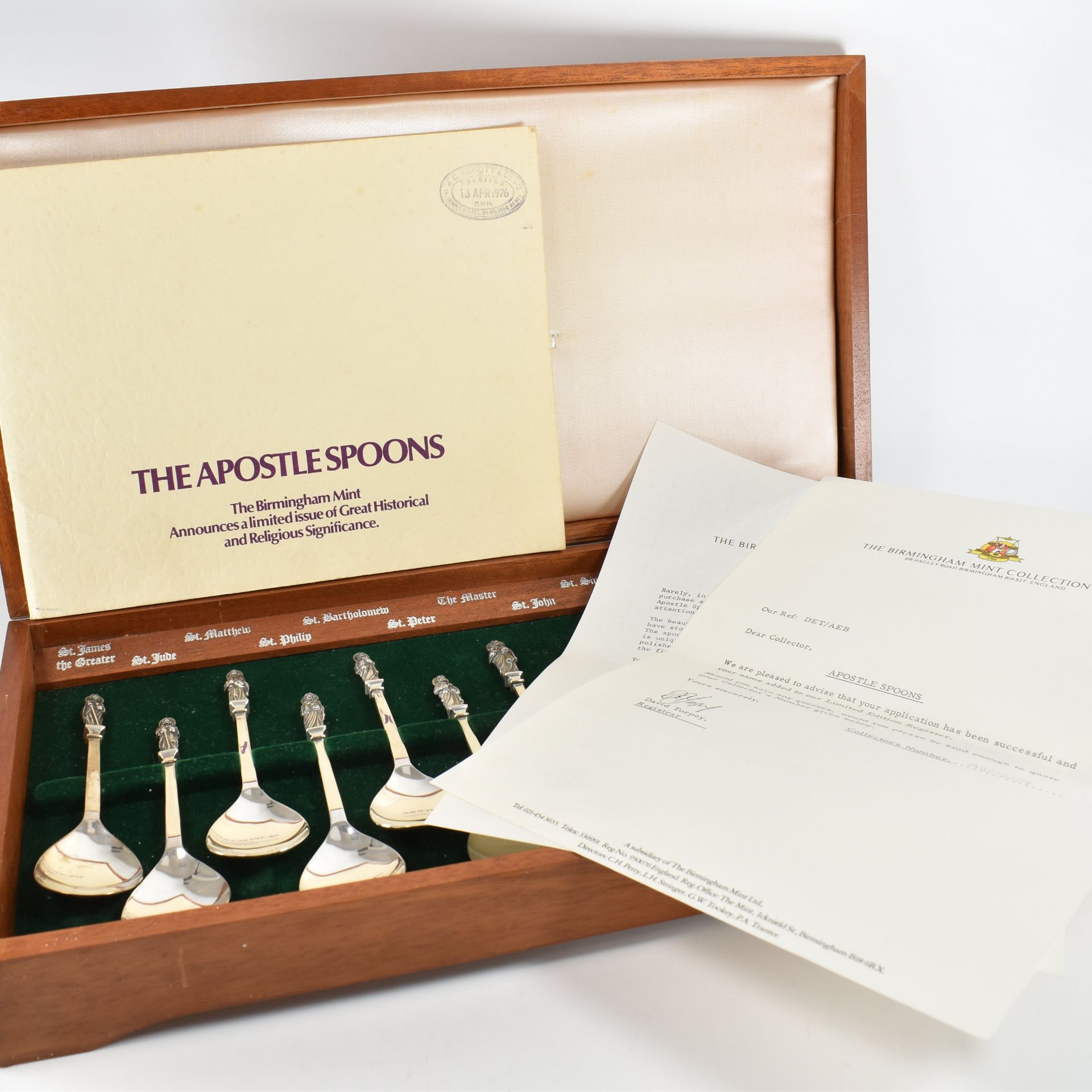 THE APOSTLE SPOONS - BIRMINGHAM MINT ISSUE - Image 6 of 6