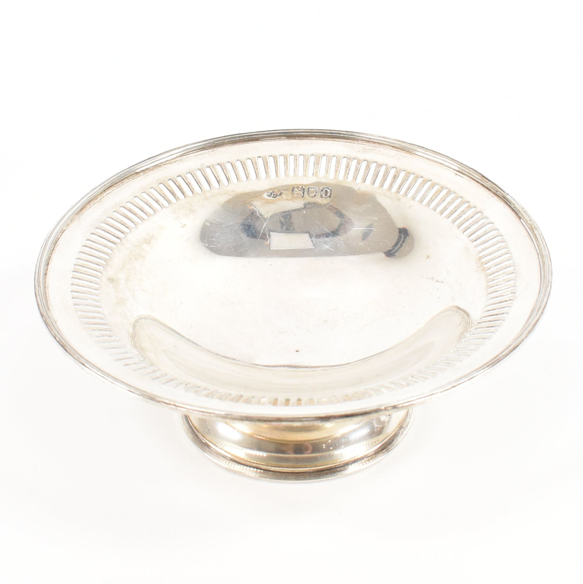 HALLMARKED EDWARDIAN SILVER DISH TAZZA - Image 2 of 4