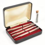 CASED STERLING SILVER PROPELLING PENCIL SET