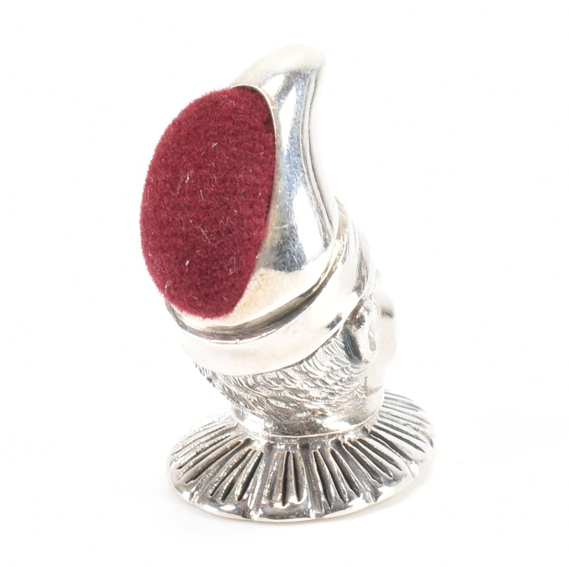 925 STERLING SILVER & VELVET JESTER PIN CUSHION - Image 2 of 3