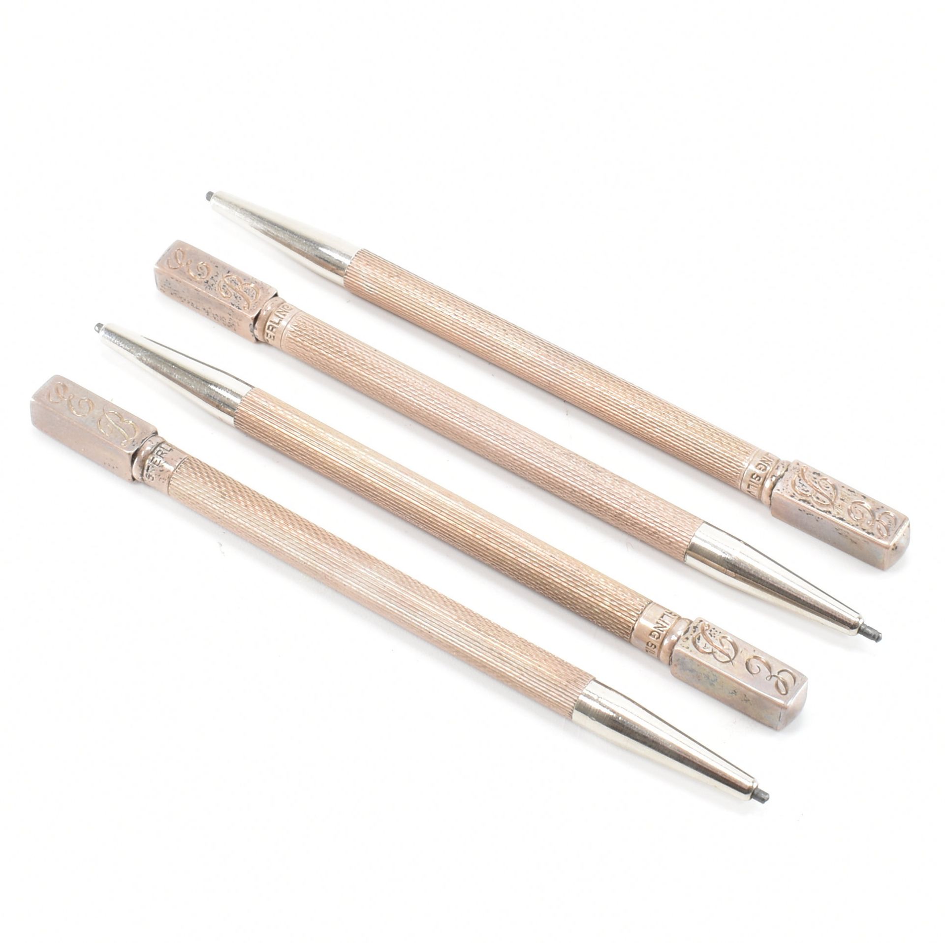 CASED STERLING SILVER PROPELLING PENCIL SET - Image 2 of 4