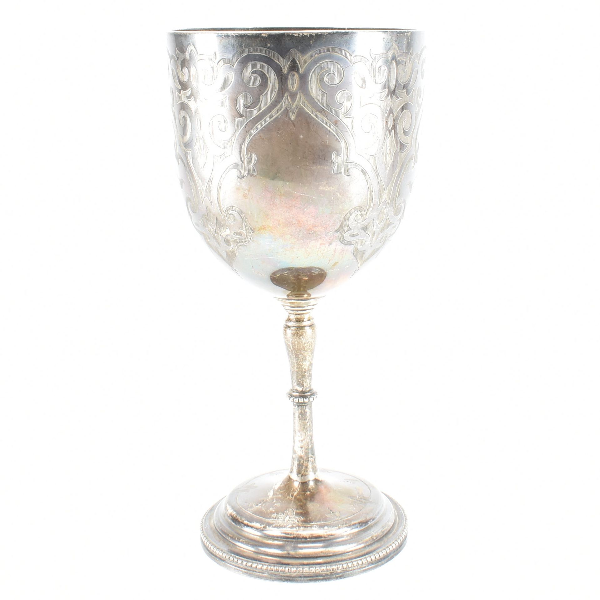 VICTORIAN HALLMARKED SILVER GOBLET - Image 5 of 7