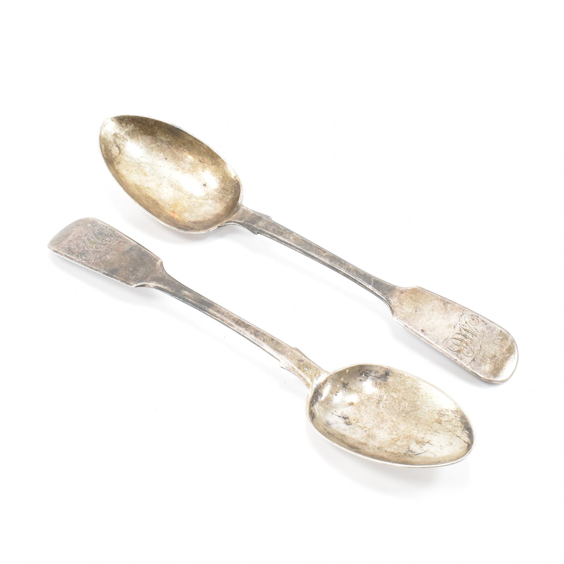 TWO VICTORIAN HALLMARKED SILVER SPOONS