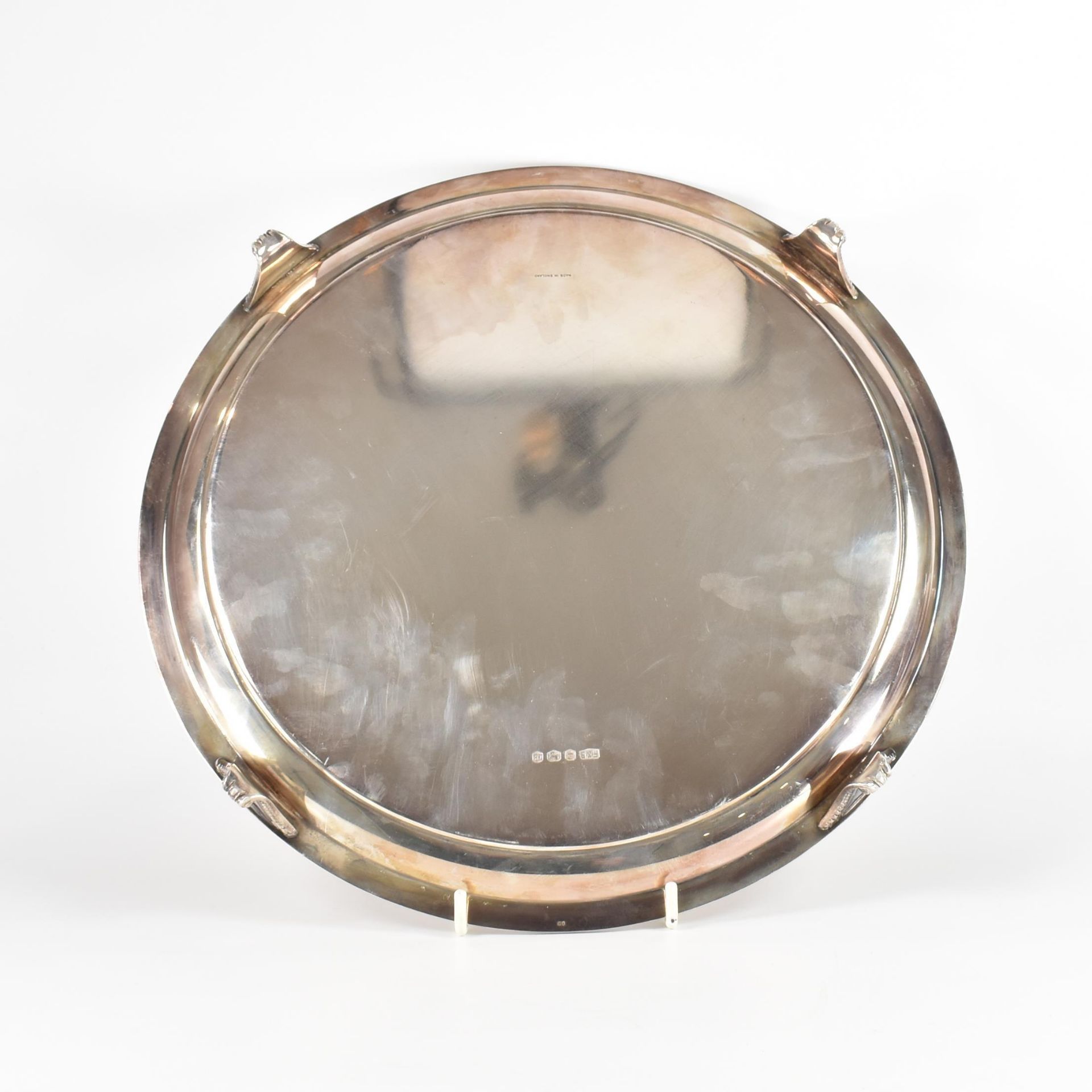 HALLMARKED SILVER TRAY SALVER - Image 3 of 5