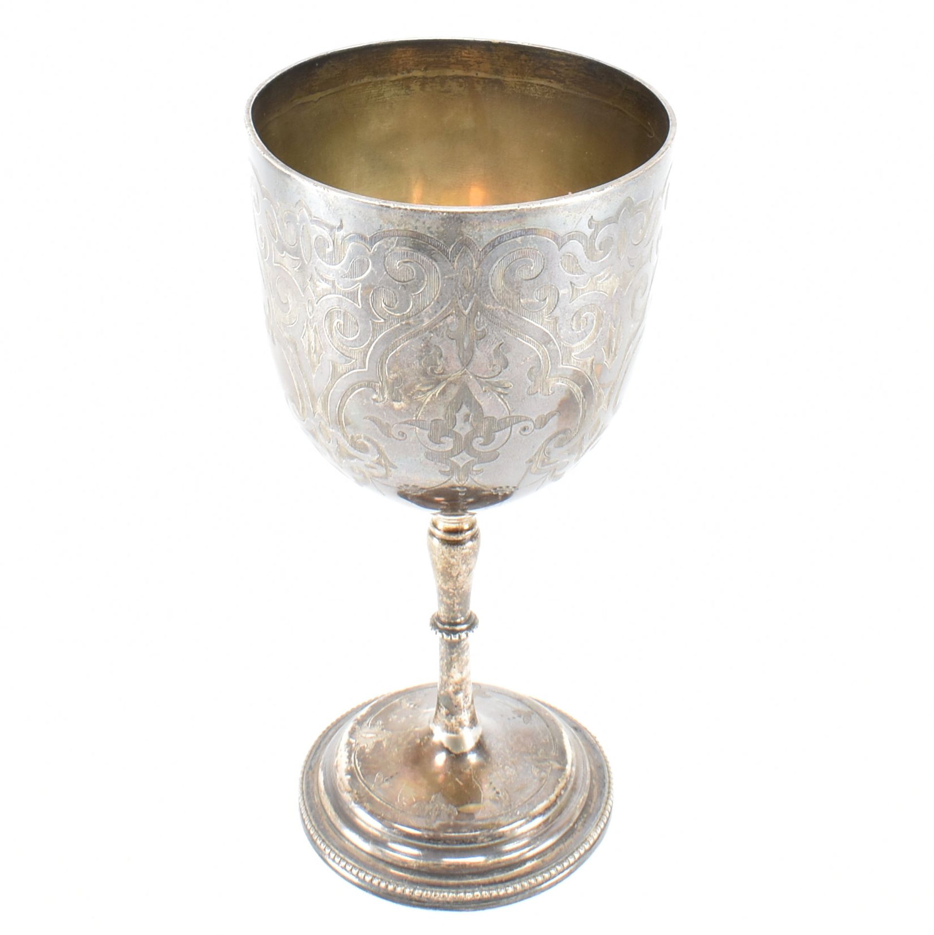 VICTORIAN HALLMARKED SILVER GOBLET - Image 7 of 7