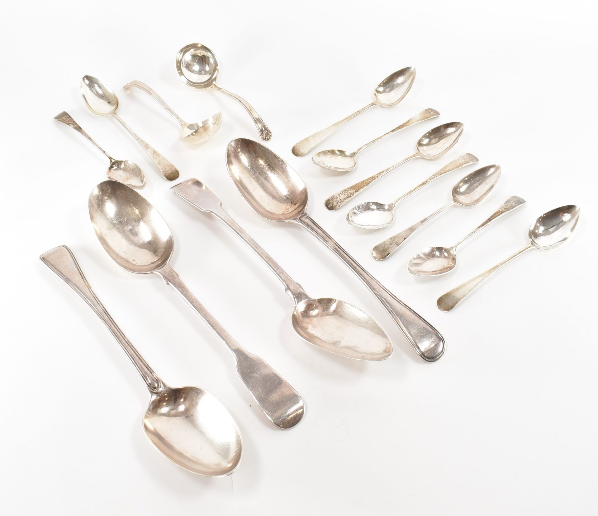 COLLECTION OF HALLMARKED SILVER FLATWARE