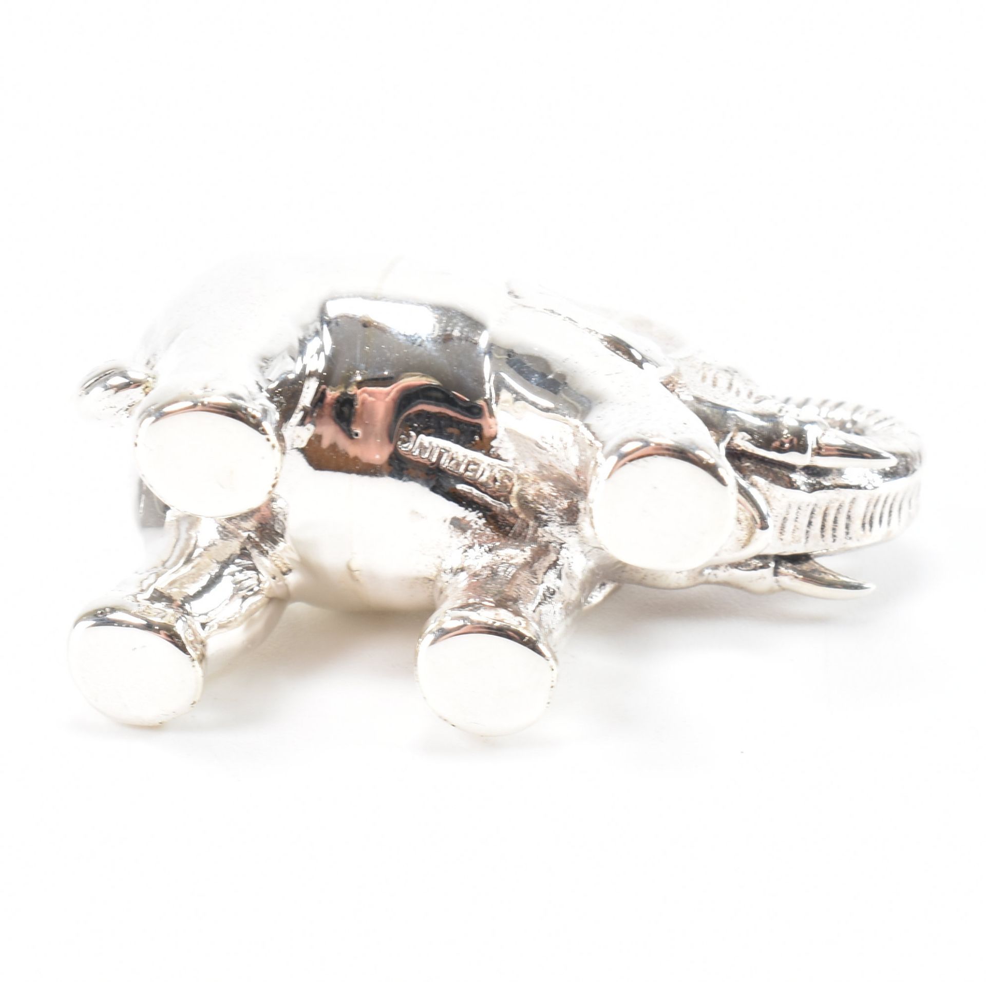 STERLING SILVER ELEPHANT FIGURINE - Image 3 of 3