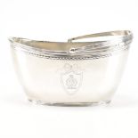 HALLMARKED VICTORIAN SILVER BASKET TABLE CONDIMENT